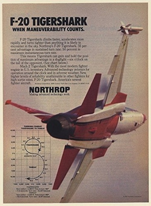 retrowar:F-20 Tigershark – When Maneuverability Counts