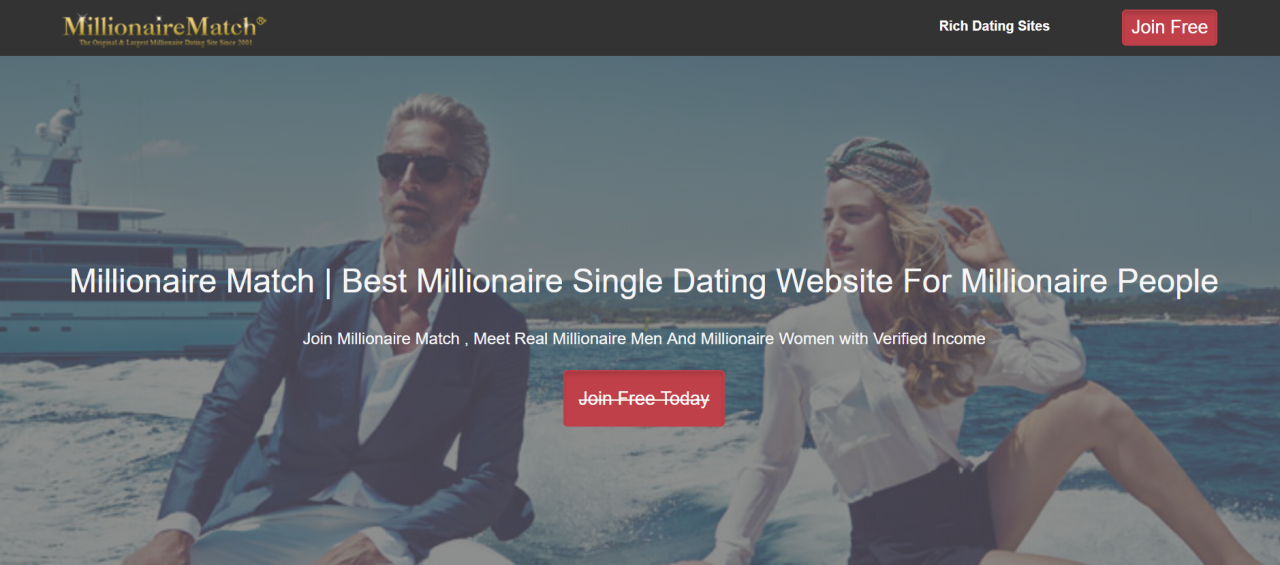 Millionaire match dating sites Zoek langzame dating online inloggen