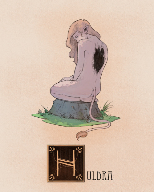 nathanandersonart:Name: Huldra, Hulder, Tallemaja, “Pine Tree...