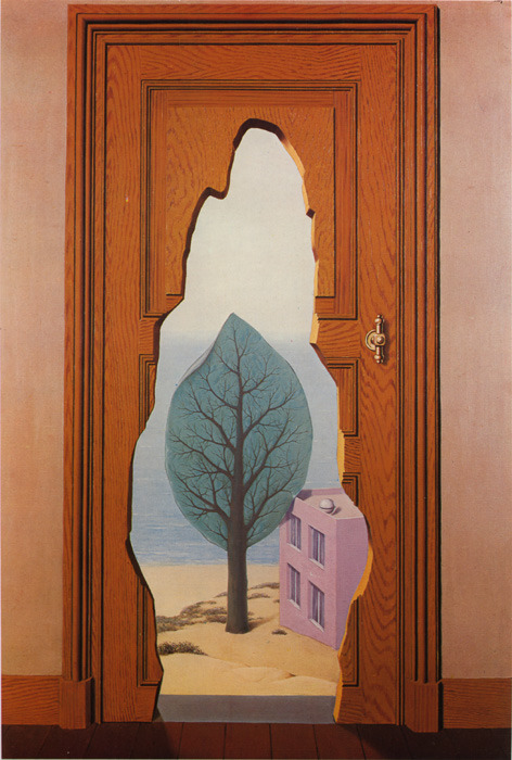 surreelust:
â€œThe Amorous Perspective by Rene Magritte
â€