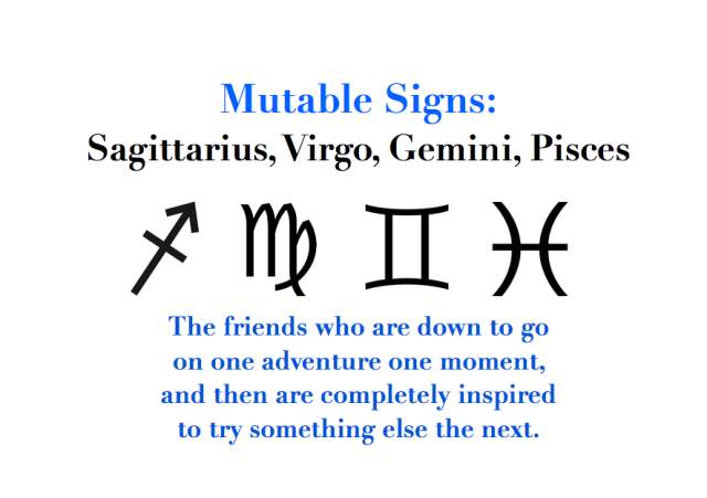 fixed mutable cardinal signs astrology