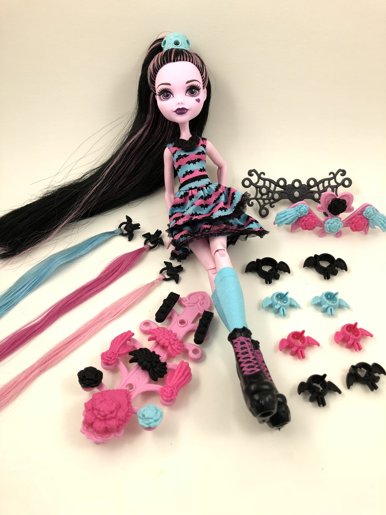 monster high party hair draculaura doll