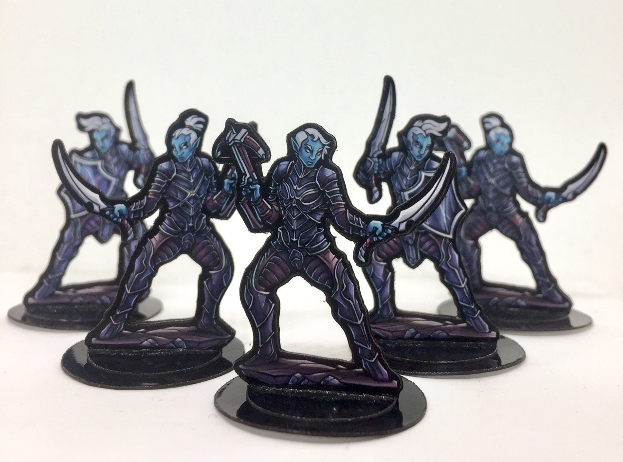 Printable Heroes Verify print for some drow paper miniatures photograph relating to Printable Paper Miniatures named Printable Heroes Consider print for some drow paper miniatures