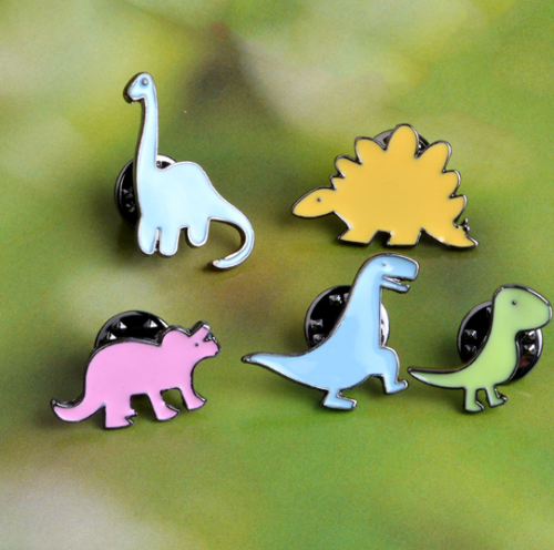 packagepeanut:dinosaur pins, $0.69 per piece