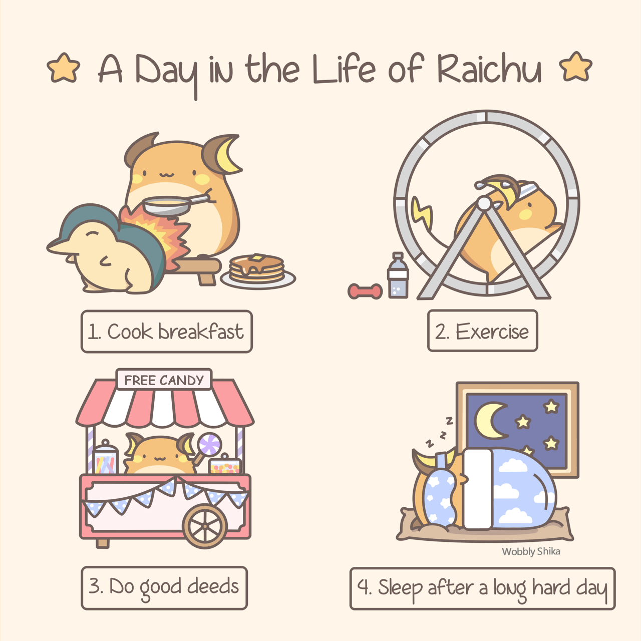 Wobbly Shika Raichu S Day Is Basically My Perfect Day Minus