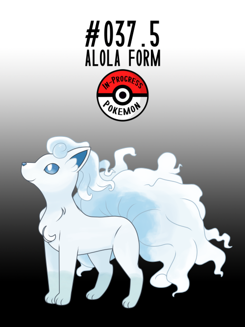 #037.5 - Vulpix are born with a single, white tail, which...