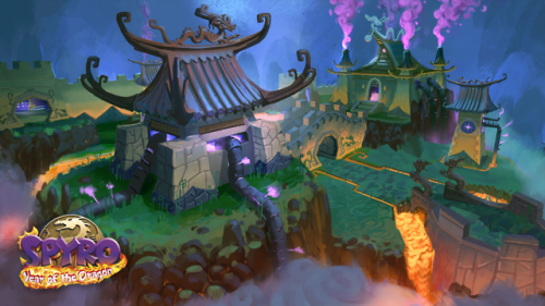 breezeharbour:concept art for spyro reignited - evening lake...