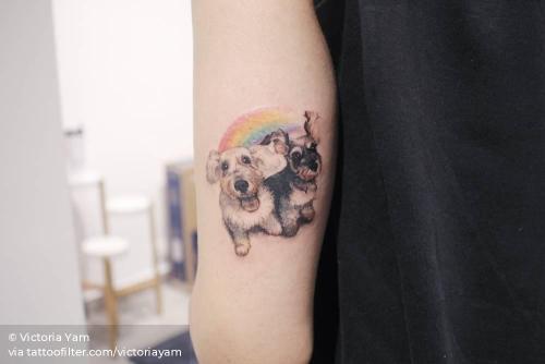 By Victoria Yam, done in Hong Kong. http://ttoo.co/p/34443 activism;animal;dog;facebook;germany;good luck;illustrative;lgbt;medium size;nature;other;patriotic;pet;rainbow;schnauzer;tricep;twitter;victoriayam