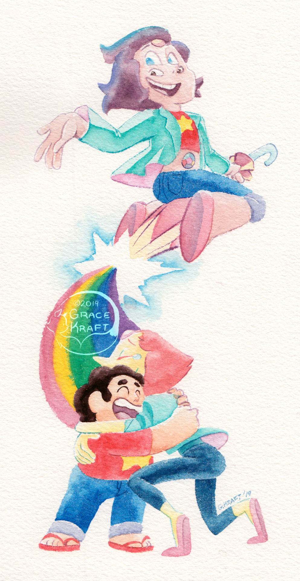 ✨We’re not gonna do it alone!✨


 A new series of watercolor I’ll have available as stickers and small prints at C2E2!