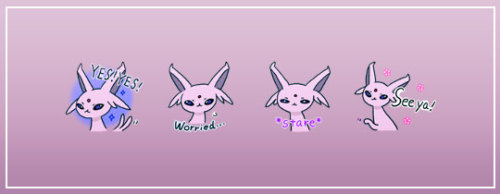 corsolanite:✨  Project Eevee Pokémon Line stickers ✨