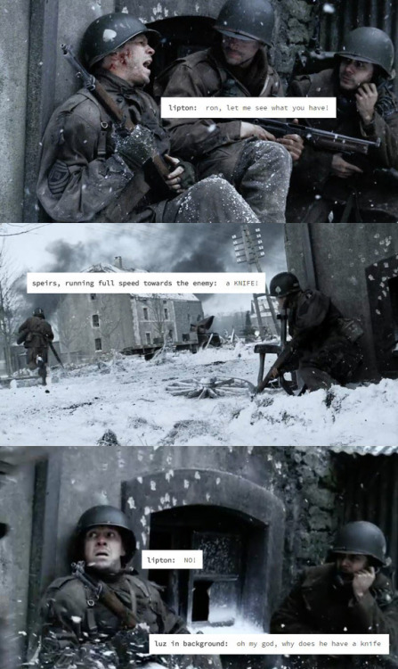 ucalledmebabe:band of brothers + incorrect quotes(text from...