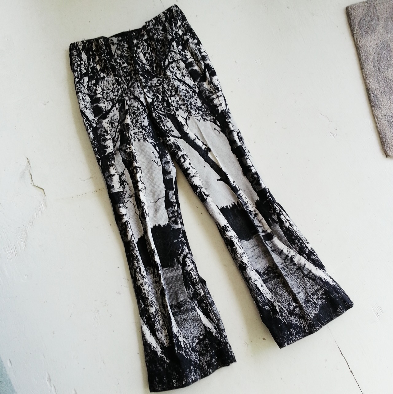 always the sea (Just a crazy pair of 1970s tree print pants i...)