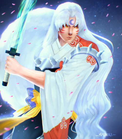 mmmairon:i will draw sesshomaru until the day i die, and then, i...