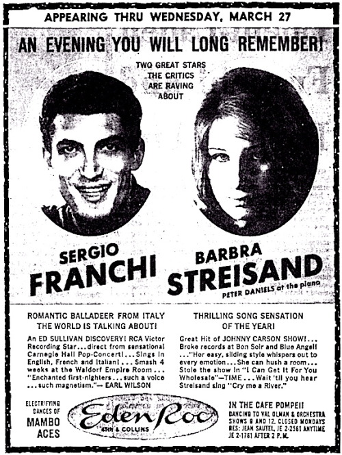 Sergio Franchi, Barbra Streisand.