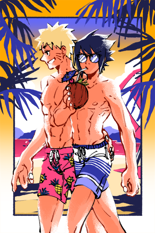 hellosailorsuits:Narusasu on the beach 