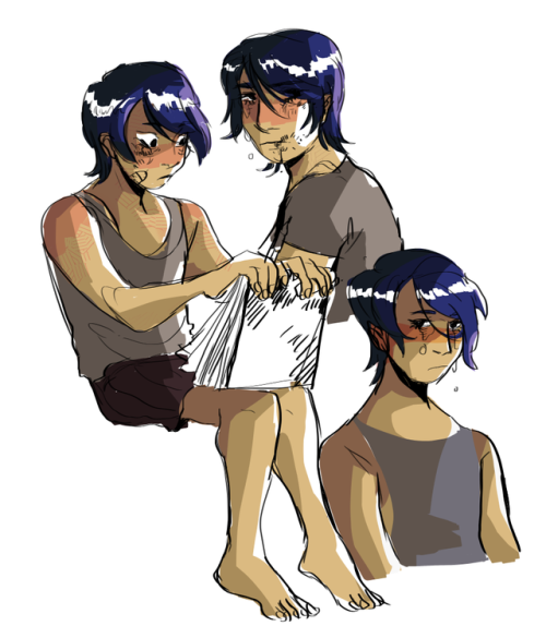 tuna-kim:some old yusuke vents i did in medibang!