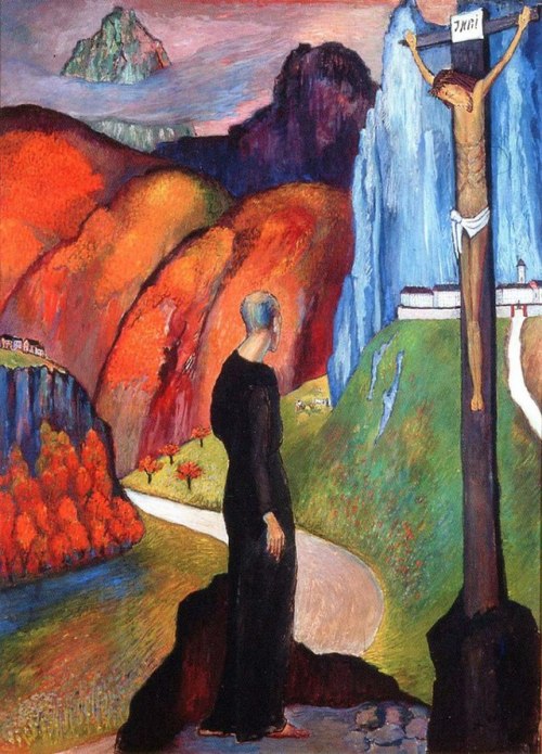 artist-werefkin:Монах, Marianne von...