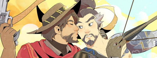 frantabulosa:I wanted to draw a McHanzo print for myself...