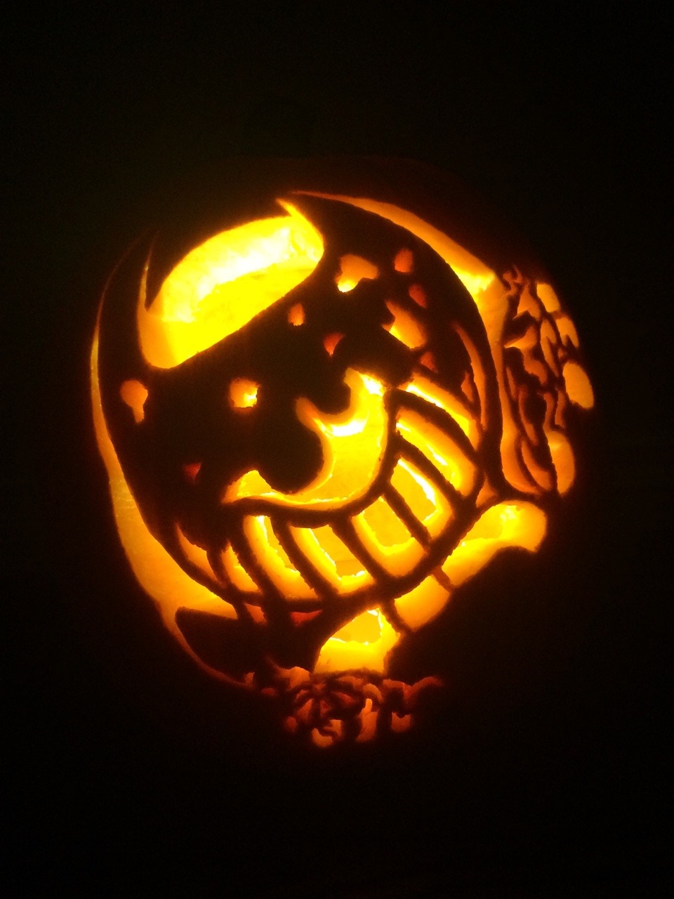 burst-it-into-flames-finally-got-to-carve-my-pumpkin-for-this-year