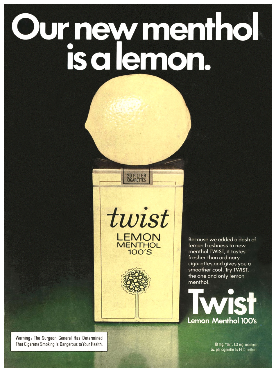 Twist Lemon Menthol - 1974