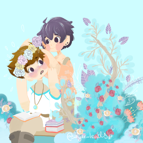 sugar-levels:Oiyama Week Day 5 (4/18): laughter / flowers“…...