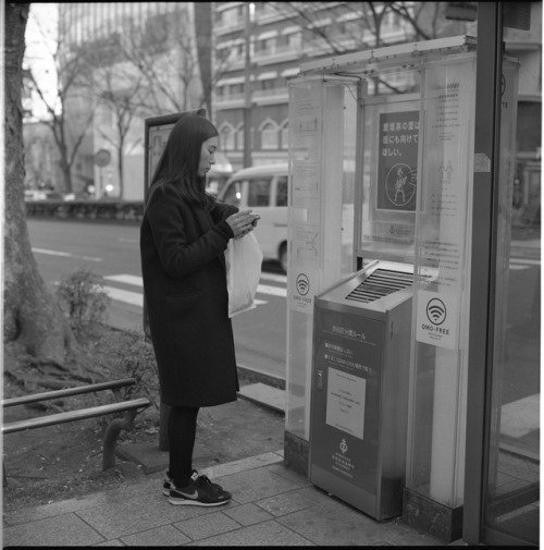 title   omotesando/fall/at a smoking area