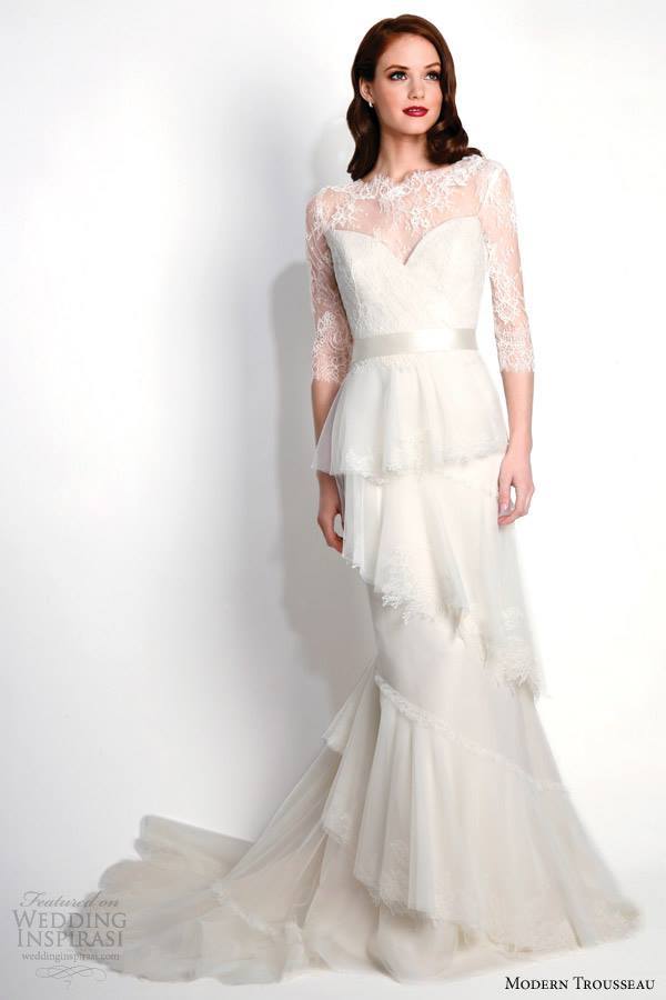 Modern Trousseau Wedding Dress Fall 2015 Bridal... | Wedding Inspirasi ...