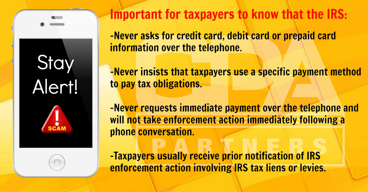 CPAPartners — How To Know It’s Really The IRS Calling Or...