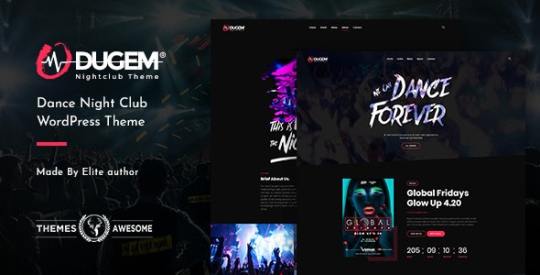Dugem v1.2 - Dance Night Club WordPress Theme Nulled