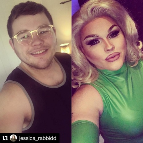 repost transformationtuesday boytogirl queen yasss lgbt drag dragqueen gurl blonde cubby maletofemale makeuptransformation beforeandafter