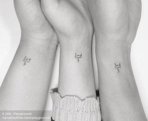 Script/Lettering Matching tattoos | Tatoo