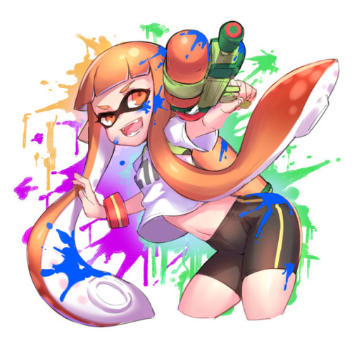 alvakkin:splatoon!! by Krosa*Please support the original...