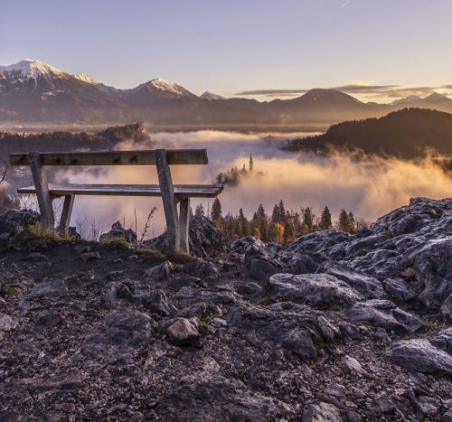 landscape-photo-graphy:The Enchanting Sunrise of Slovenia’s...