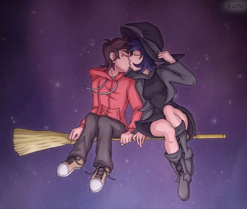 A drawing based off my Janna the Teenage Witch AU that I got...