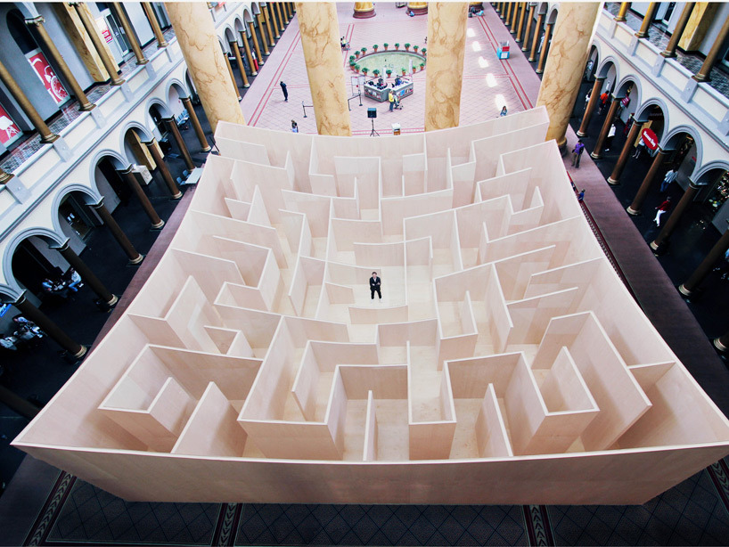 SUPERSONIC ART: Life-Size Indoor Maze by BIG. As a kid I was...