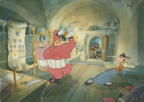 havesomedisney:Concept art for “Mickey, Donald and Goofy: The...