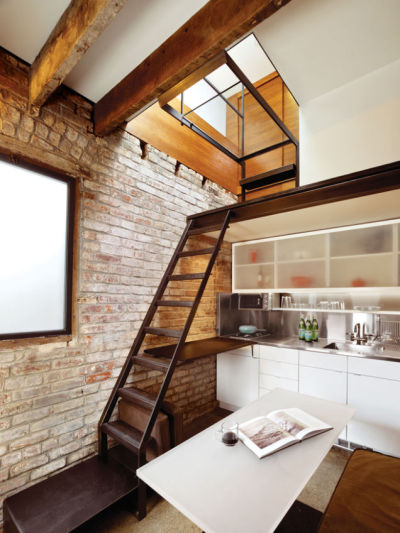 micromanor:Tiny Modern modern home in 98-Year-Old Boiler Room space.<br />via justgoodspace