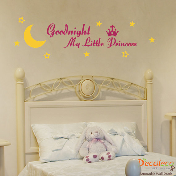 Goodnight My Little Princess Baby Girl Nursery Decaleco Wall