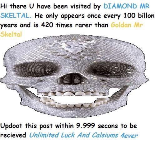 thank DIAMOND MR SKELTAL