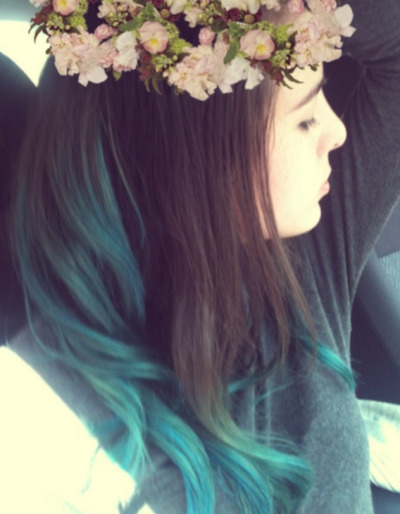 Blue Ombre Hair Tumblr