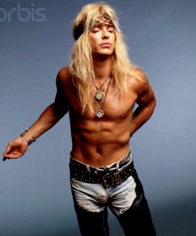 bret michaels no shirt