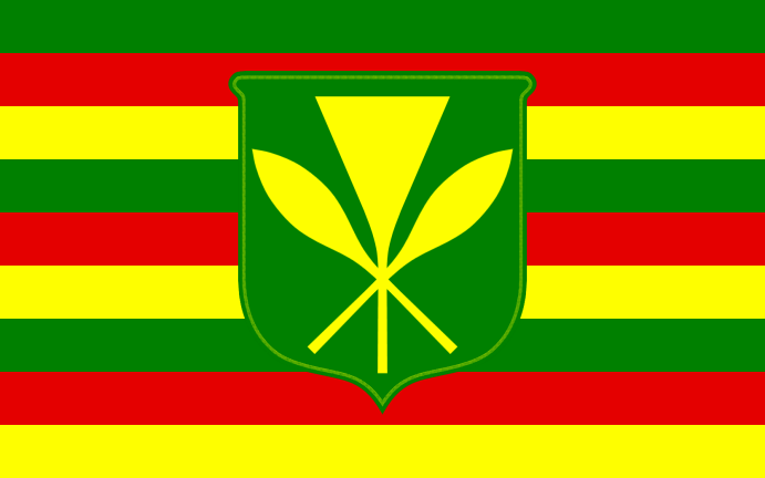 Thirat Atthiraride The Kanaka Maoli Flag Has Green Red Yellow 