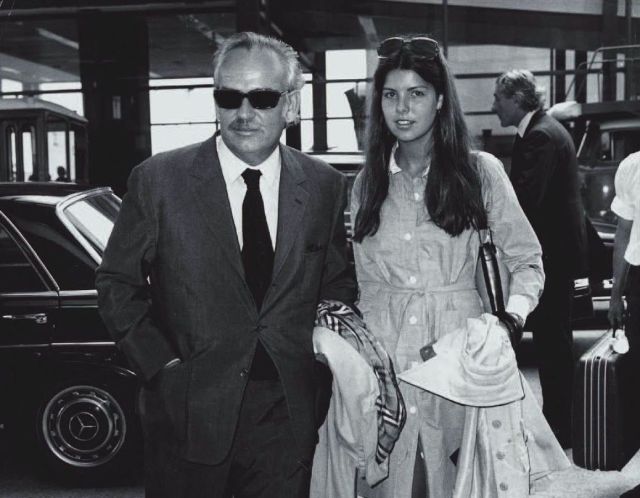 Prince Rainier with his daughter Caroline, 16, in... - Grace & Family