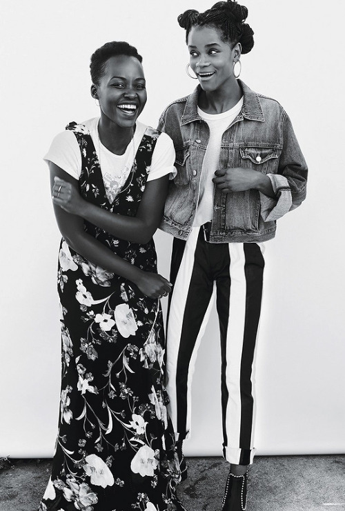 cantinasband: Lupita Nyong'o and Letitia Wright...