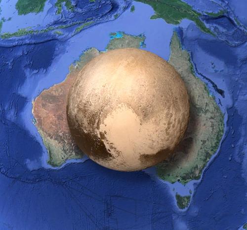 sixpenceee:
“The size of Pluto compared to Australia. What a tiny planet! (Source)
”