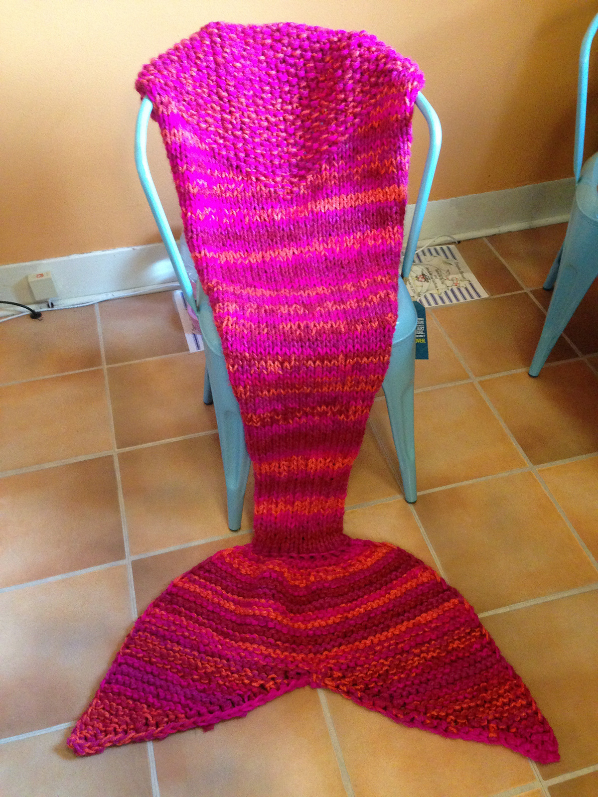 Knitting Pattern For Child's Mermaid Blanket