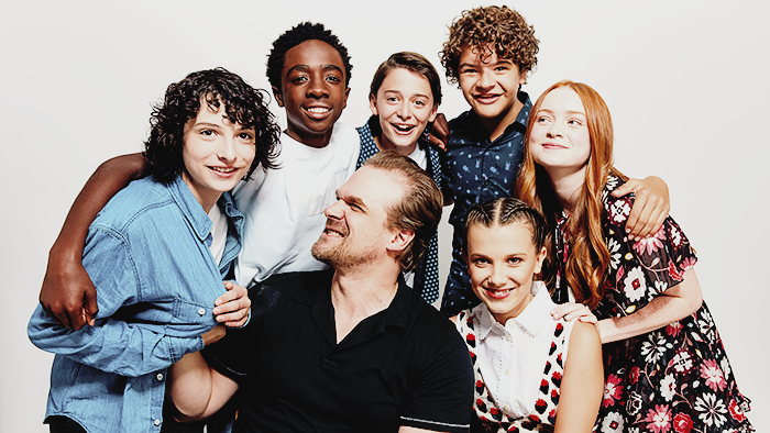 David Harbour, Millie Bobby Brown, Sadie Sink, Gaten Matarazzo, Noah ...