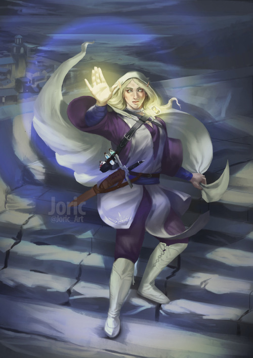 jomiriga:Zylyria Whiterain, the half-elven wizard, for...