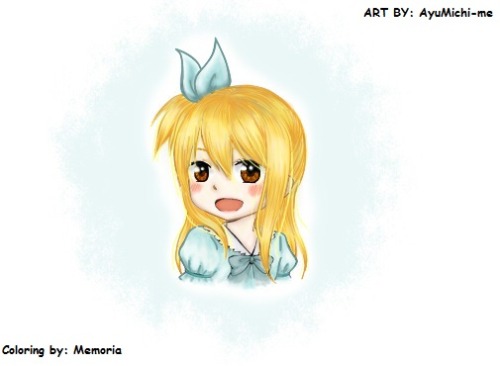 fairytail lucy heartfilia coloring ft mystyle cute mangagirl mangafairytail memoria memory_z