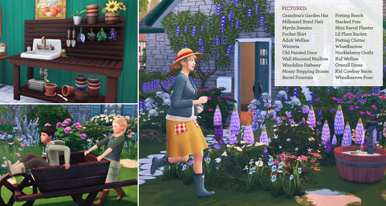 The Plumbob Tea Society Cottage Garden Stuff For Sims 4 A